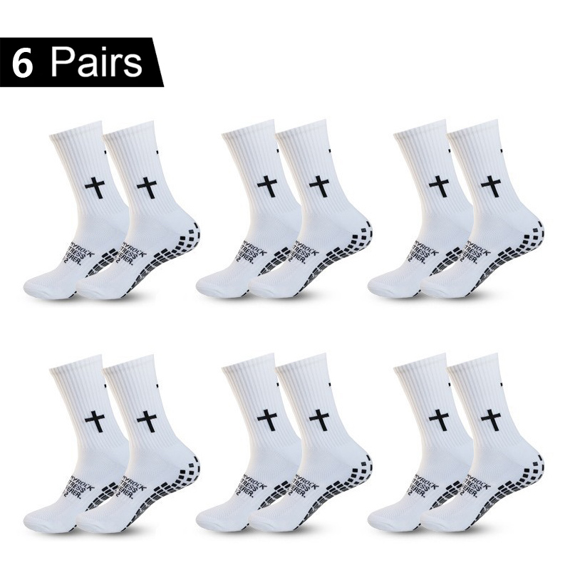 Sock Garter Men - 4/5/6 Pairs Anti-slip Football Socks Men