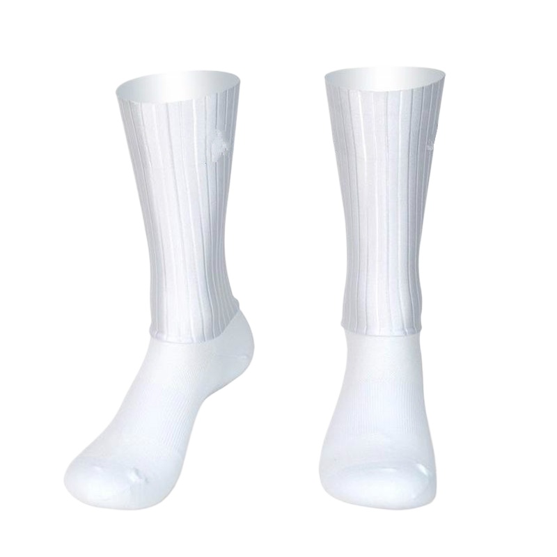 Sock Garter Men - Aero Cycling Summer Anti Socks Whiteline