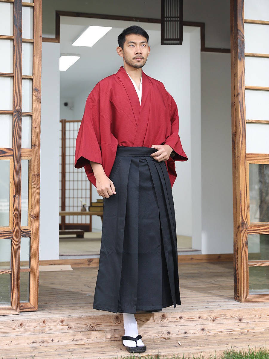 Traditional Japanese Men'S Formal Wear - Men's Japanese Traditional Kimono Set Formal