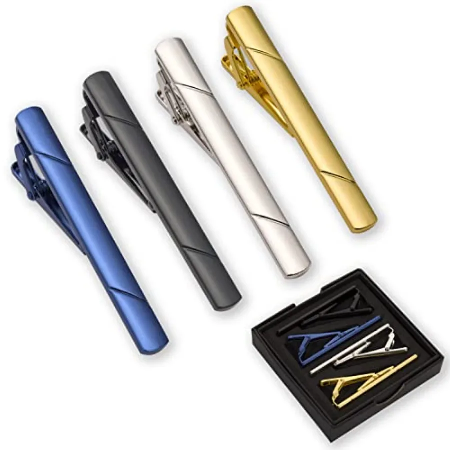 Tie Bar Clip - 4Pcs Tie Clips For Men Tie