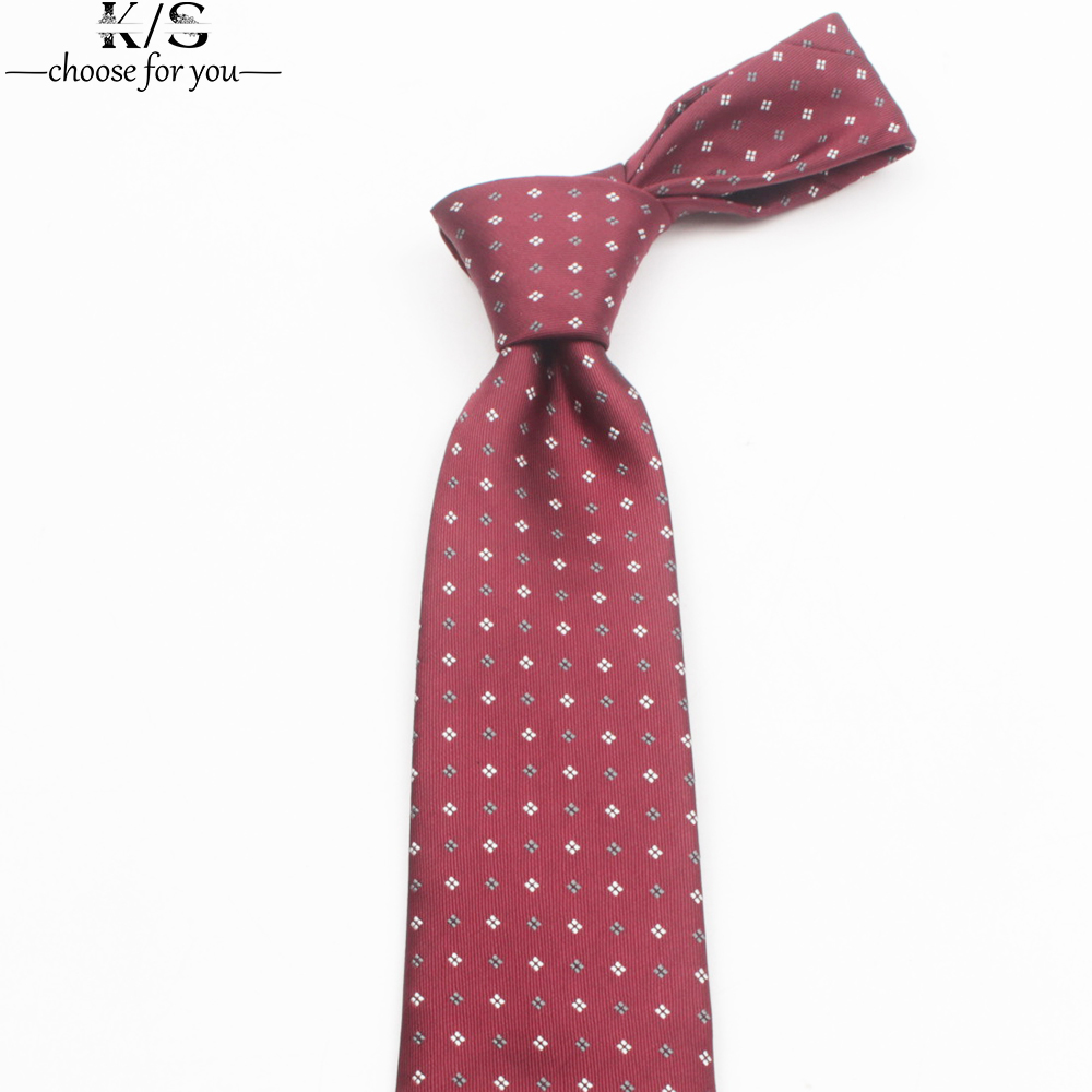 Men's Tie 8cm Stripe Dot Neckt - Men Formal Wear Blue recension och pris