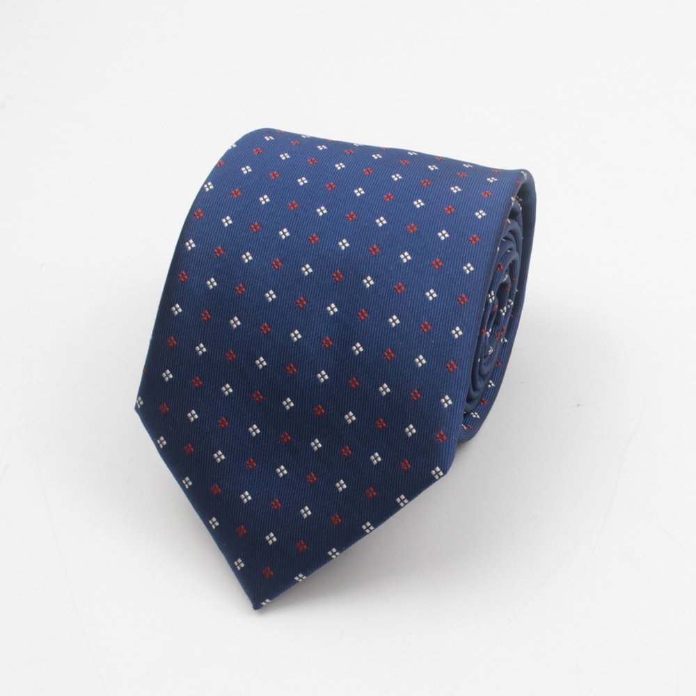 Men's Tie 8cm Stripe Dot Neckt - Men Formal Wear Blue recension och pris