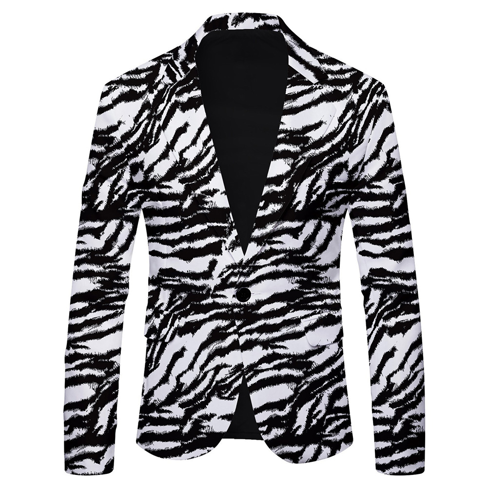 Men\'s Fashionable Printed Bla - Mens Formal Look recension och pris