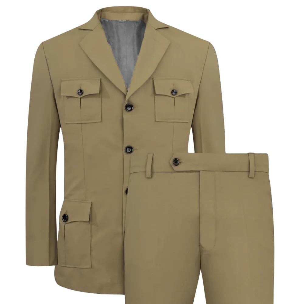 Men's Suits Jakcet Casual Khak - Men Formal Wear With Blazer recension och pris