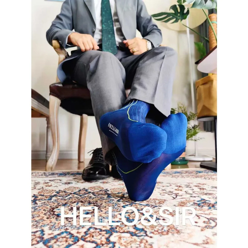 Men's Vintage Nylon Stockings  - Men Formal Wear Blue recension och pris