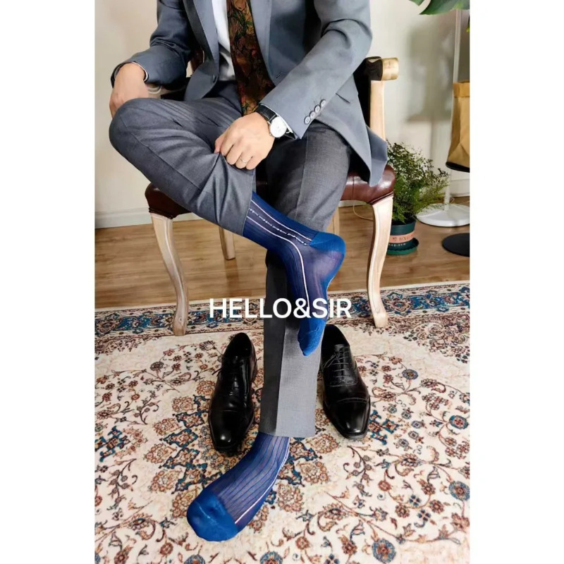 Men's Vintage Nylon Stockings  - Men Formal Wear Blue recension och pris