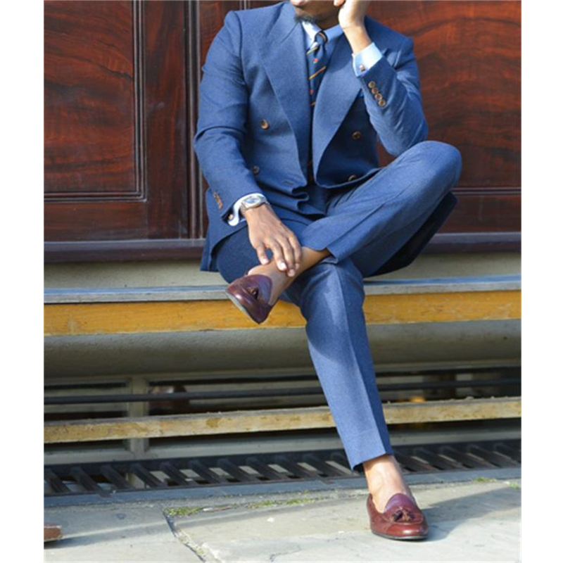 Dark Blue Formal Mens Suits Tw - Men Formal Wear Blue recension och pris