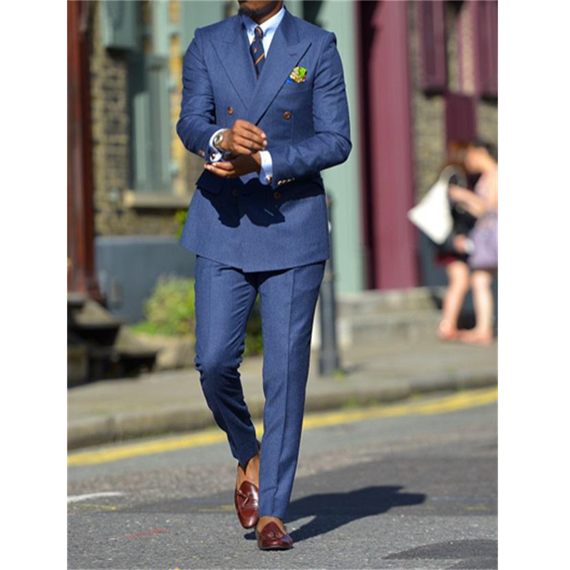 Dark Blue Formal Mens Suits Tw - Men Formal Wear Blue recension och pris