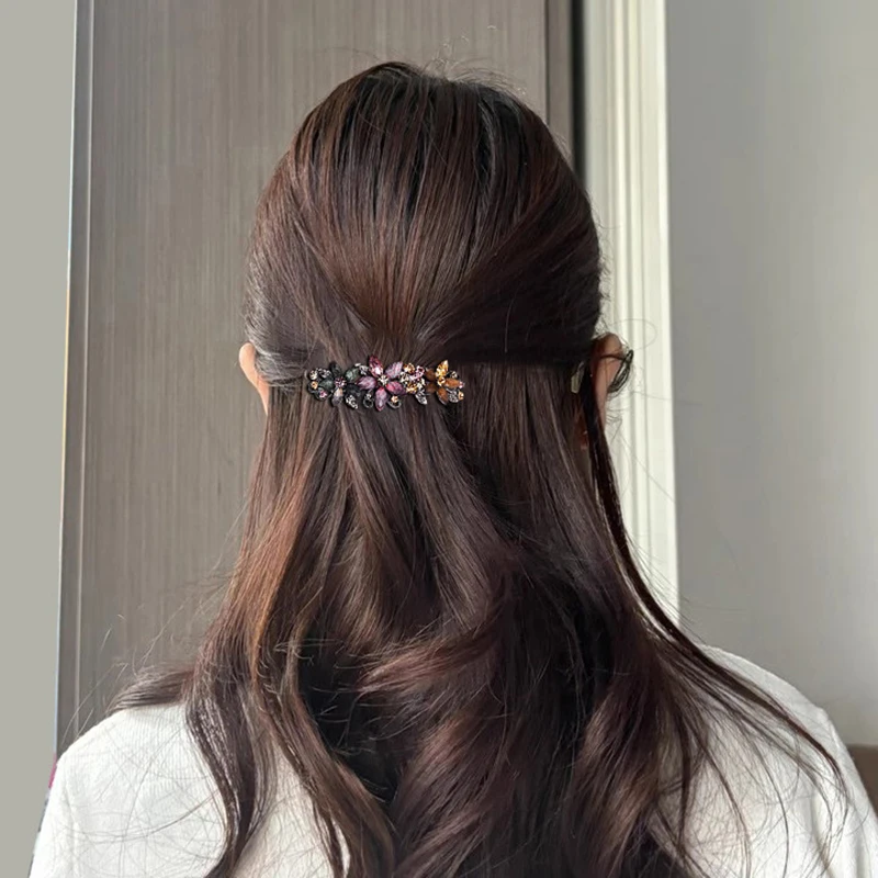 Elegant Rhinestone Glaze Flowe - Tie Bar Clip recension och pris