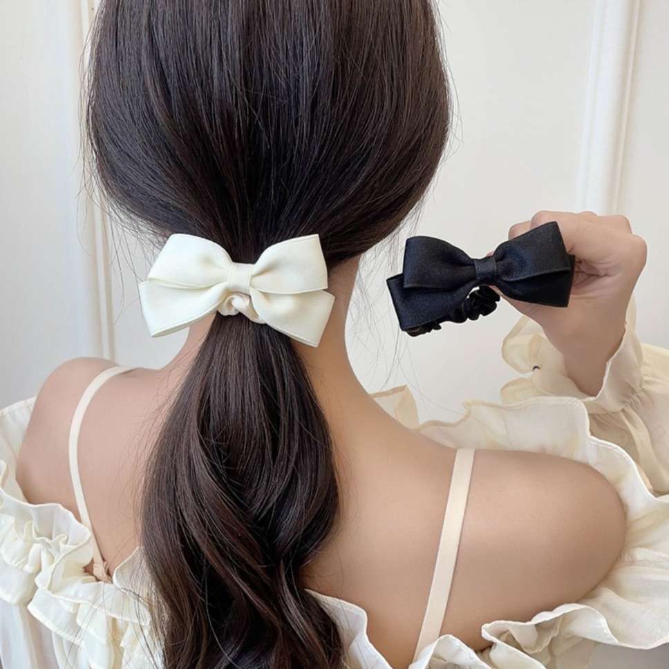 New Korean Bow Elastic Hair Ba - Tie Bar Clip recension och pris