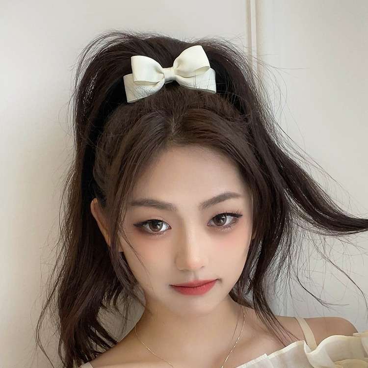 New Korean Bow Elastic Hair Ba - Tie Bar Clip recension och pris