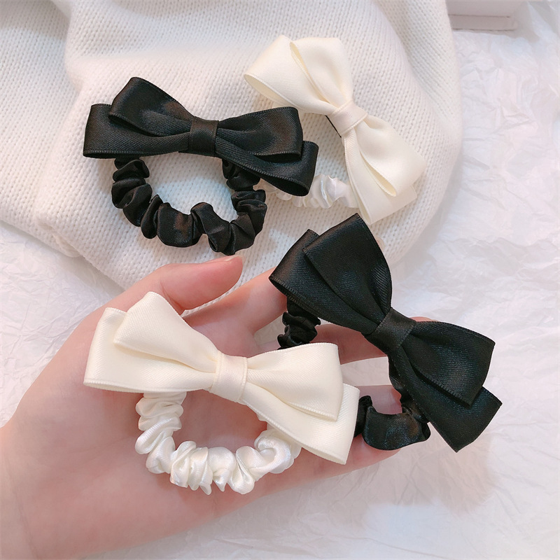 New Korean Bow Elastic Hair Ba - Tie Bar Clip recension och pris