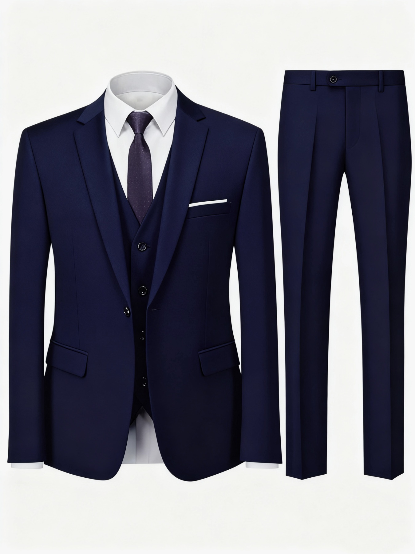 Men's Tailored Look 3-Piece Su - Mens Formal Look recension och pris
