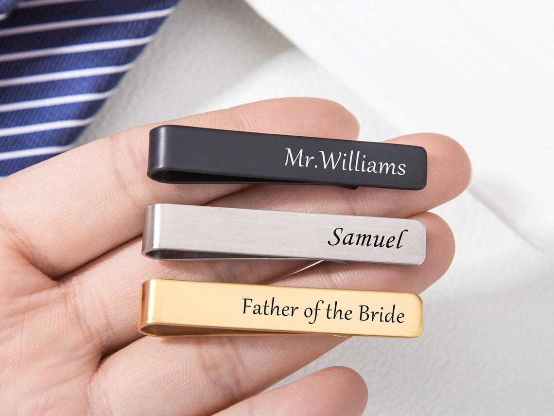 Personalized Custom Name Tie C - Tie Bar Clip recension och pris