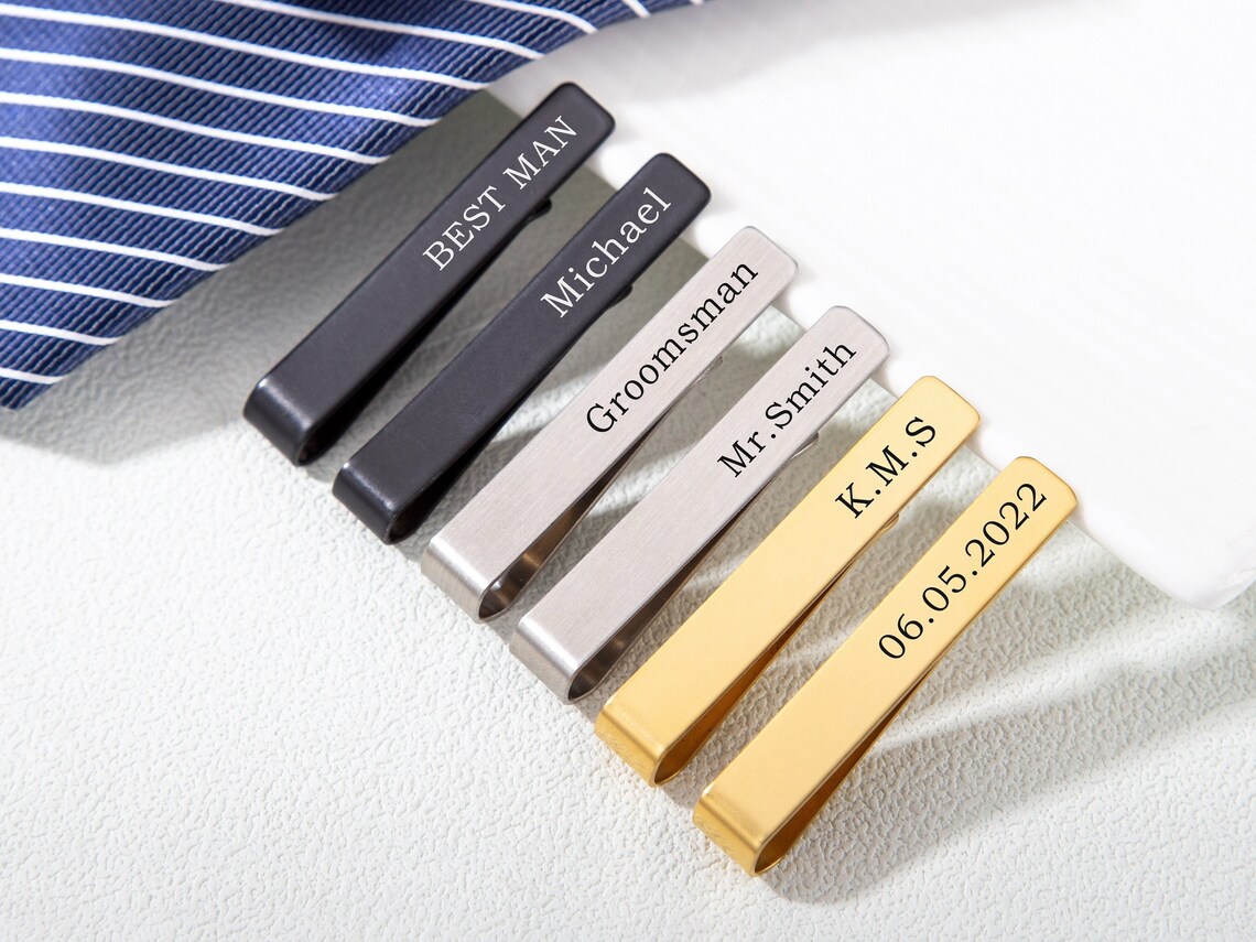 Personalized Custom Name Tie C - Tie Bar Clip recension och pris