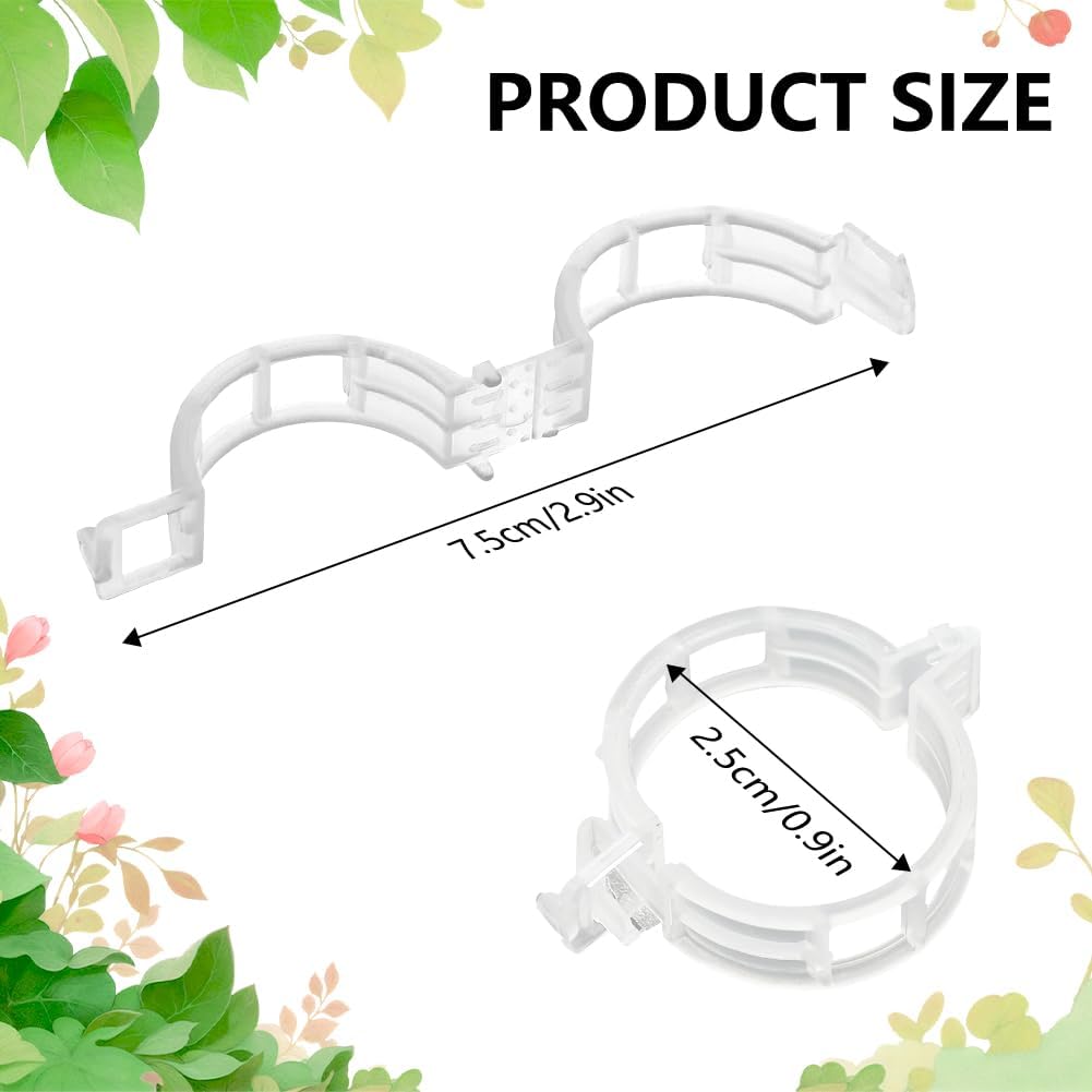100PCS Plant Support Clips Reu - Tie Bar Clip recension och pris