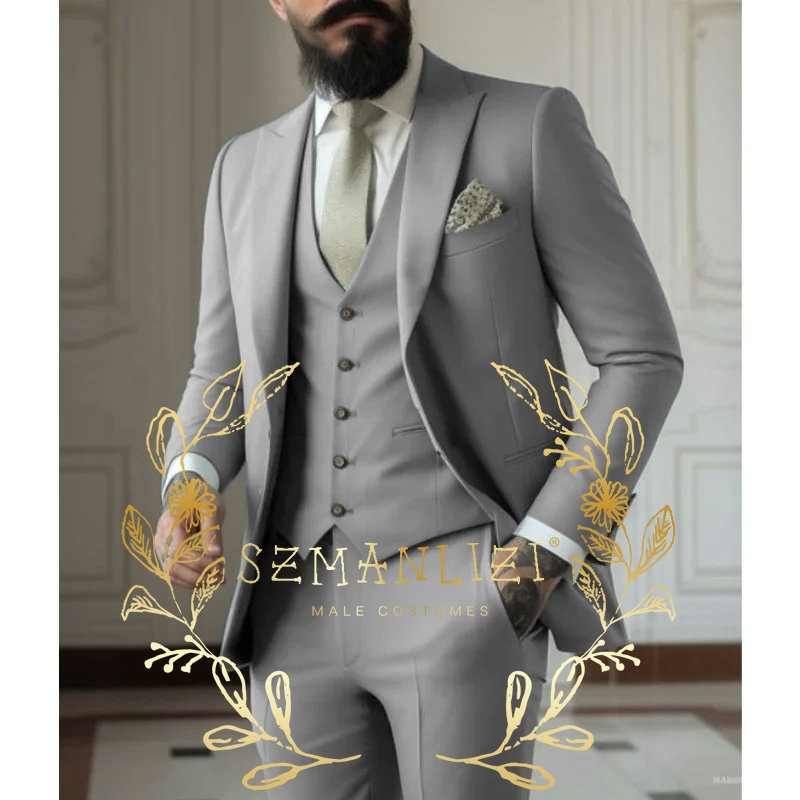 Light green Suits Men Suits 3  - Men Formal Wear With Blazer recension och pris
