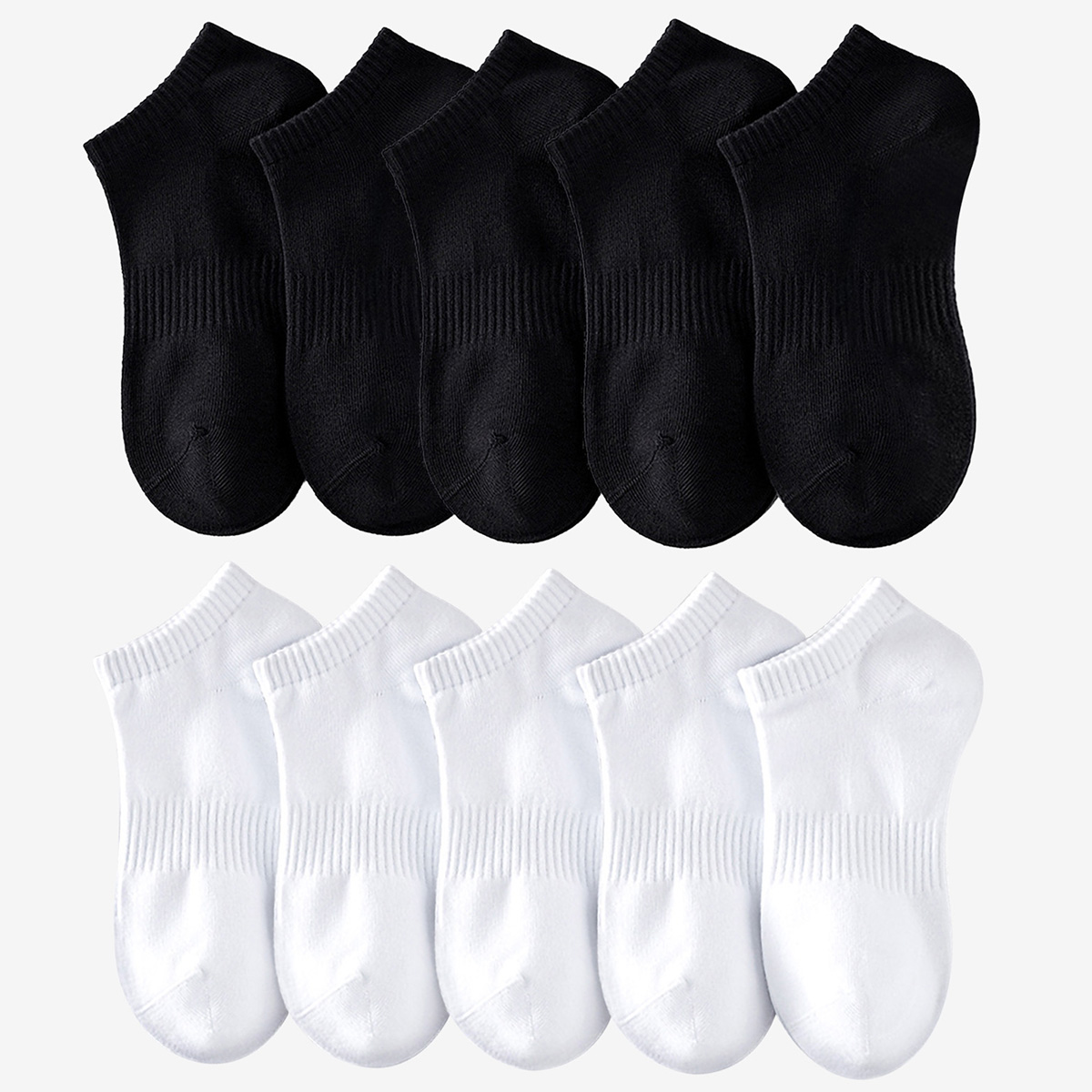 1/5 Pairs Unisex White & Black - Sock Garter Men recension och pris