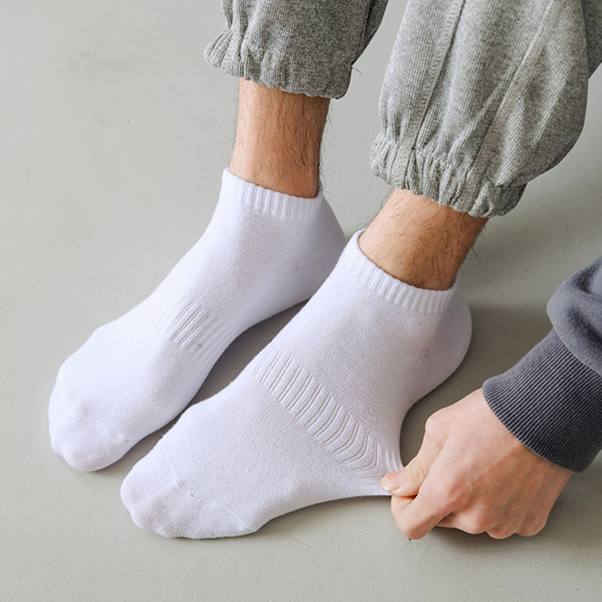 1/5 Pairs Unisex White & Black - Sock Garter Men recension och pris