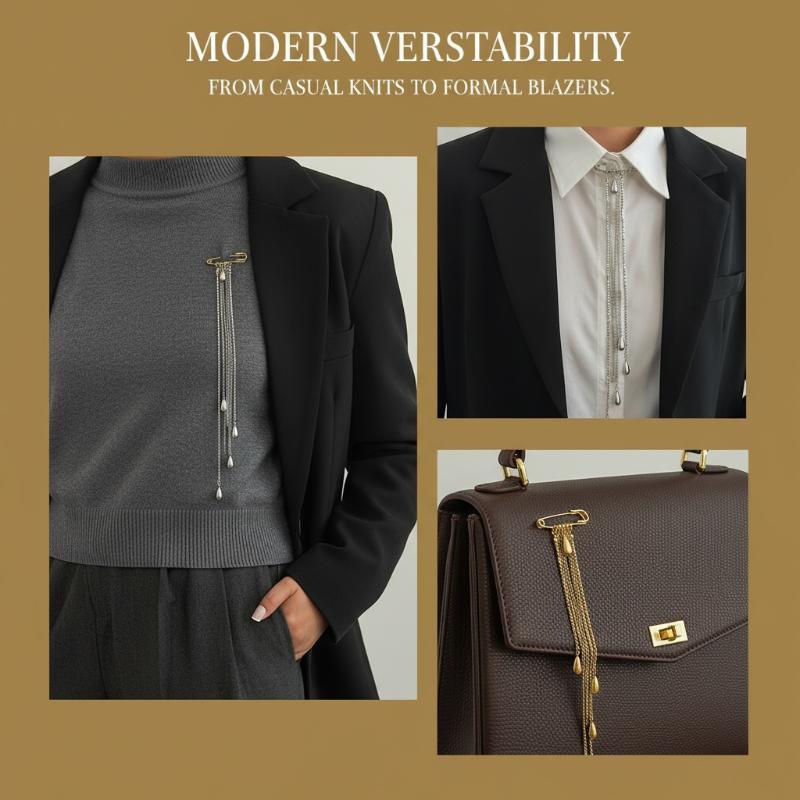Elegant Water Droplet-tassel B - Mens Formal Look recension och pris