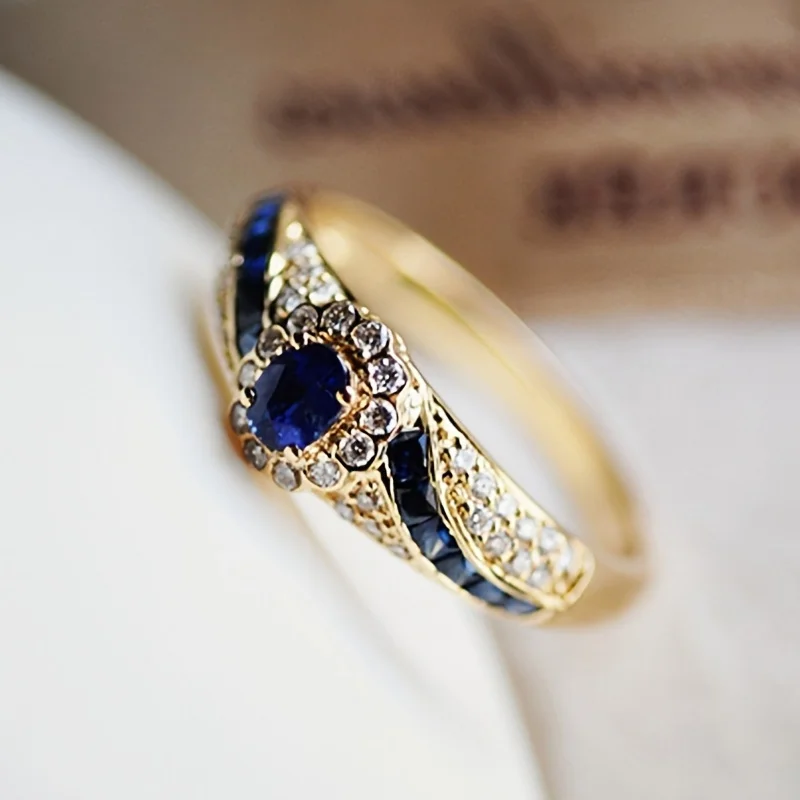 1pc Elegant Golden-Tone Alloy  - Men Formal Wear Blue recension och pris