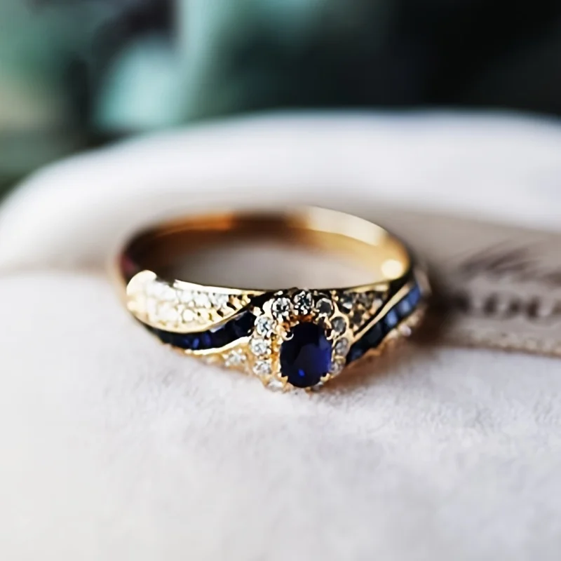 1pc Elegant Golden-Tone Alloy  - Men Formal Wear Blue recension och pris