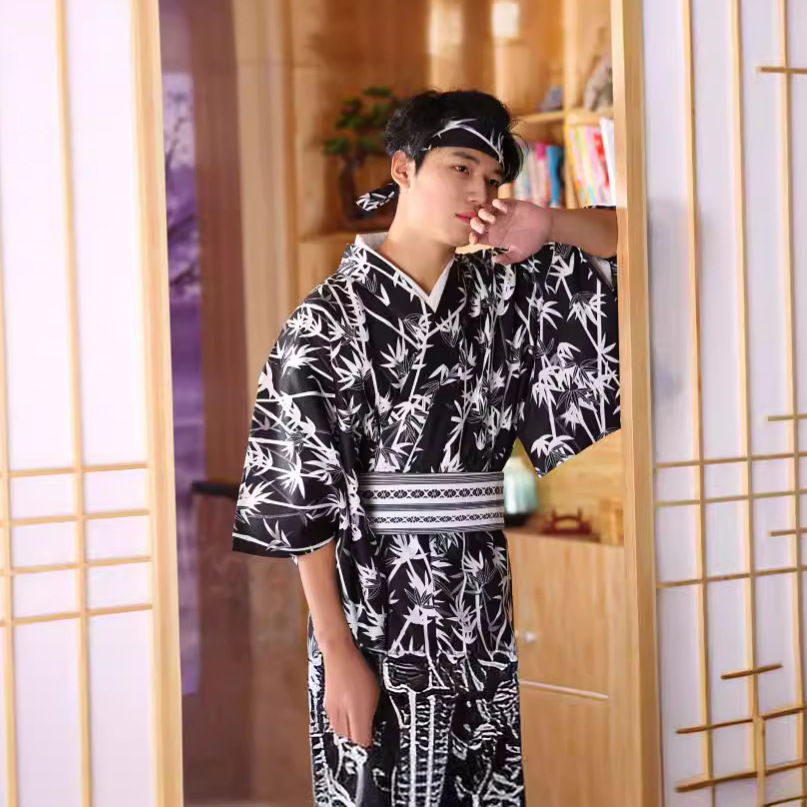 Men's Japanese Bamboo-Pattern  - Traditional Japanese Men'S Formal Wear recension och pris