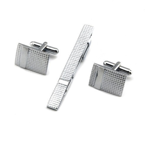 A Set Men's Tie Clip Cufflinks - Mens Formal Look recension och pris